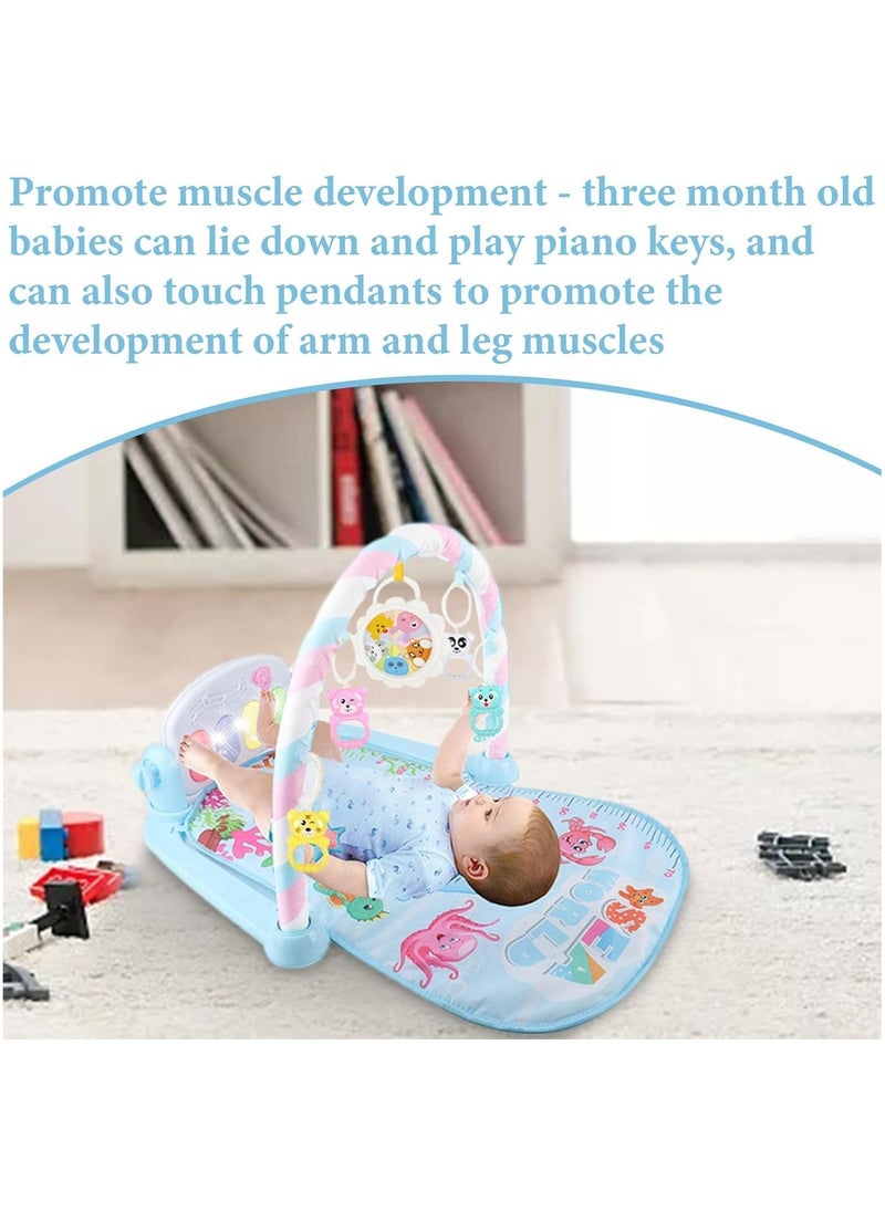 Healife Tummy Time Play Mat for Infants and Newborns - Music Lighting Portable Lightweight Soft Comfortable Piano Gym Fitness Mat for Baby  - Image 4