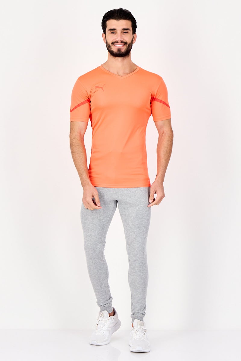 PUMA Men Slim Fit Short Sleeve Training T-Shirt, Orange - Image 4