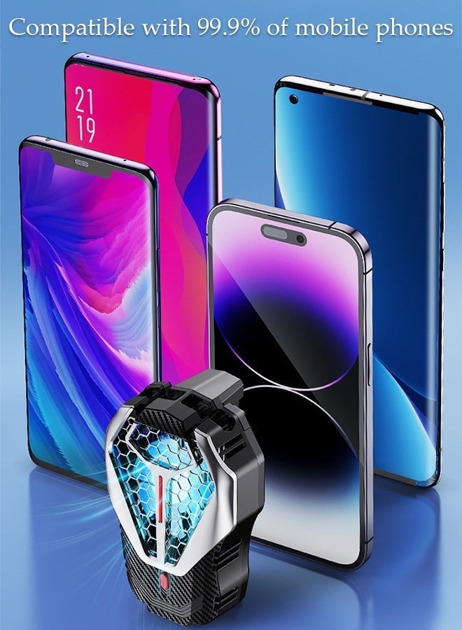 مبرد الهاتف للبث المباشر والألعاب، مروحة تبريد سريعة للهاتف، مبرد الهاتف المحمول للألعاب المحمولة TikTok Live Strea، مناسب لجميع أنواع الهواتف الذكية iPhone وAndroid - Image 5