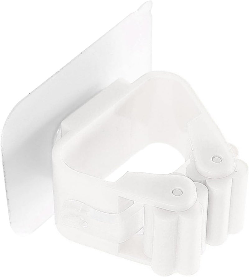 WOW Interiors WOW interiors Adjustable Shower Head Holder, Wall-Mounted Bathroom Bracket,Plastic White (Pack of 2)  - Image 1