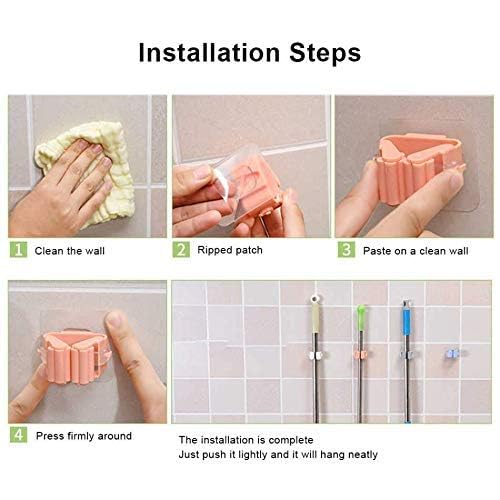 WOW Interiors WOW interiors Adjustable Shower Head Holder, Wall-Mounted Bathroom Bracket,Plastic White (Pack of 2)  - Image 4