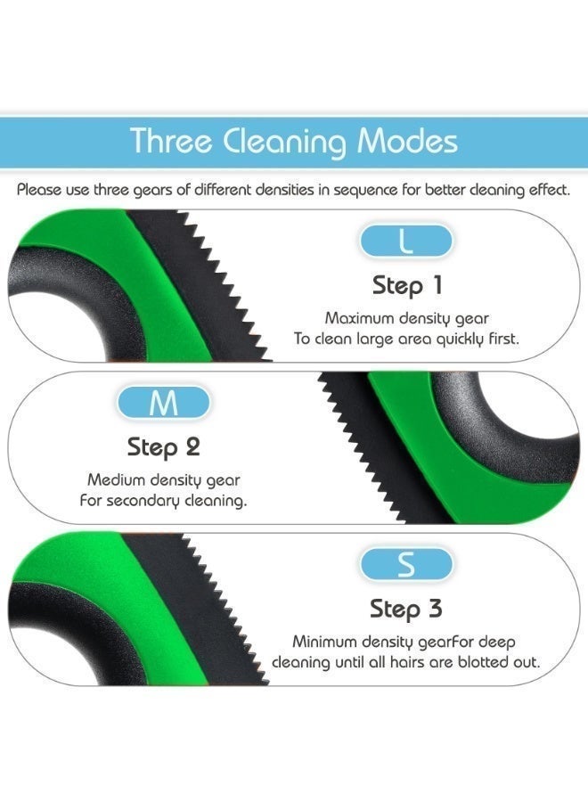 مثلث مزيل شعر الحيوانات الأليفة الفرشاة قطط مزيل شعر الكلاب، مزيل النسالة الاحترافي القابل لإعادة الاستخدام، تنظيف فرشاة الأريكة، الأثاث، السجاد، البطانيات، السيارة، السرير، الأريكة - Image 2