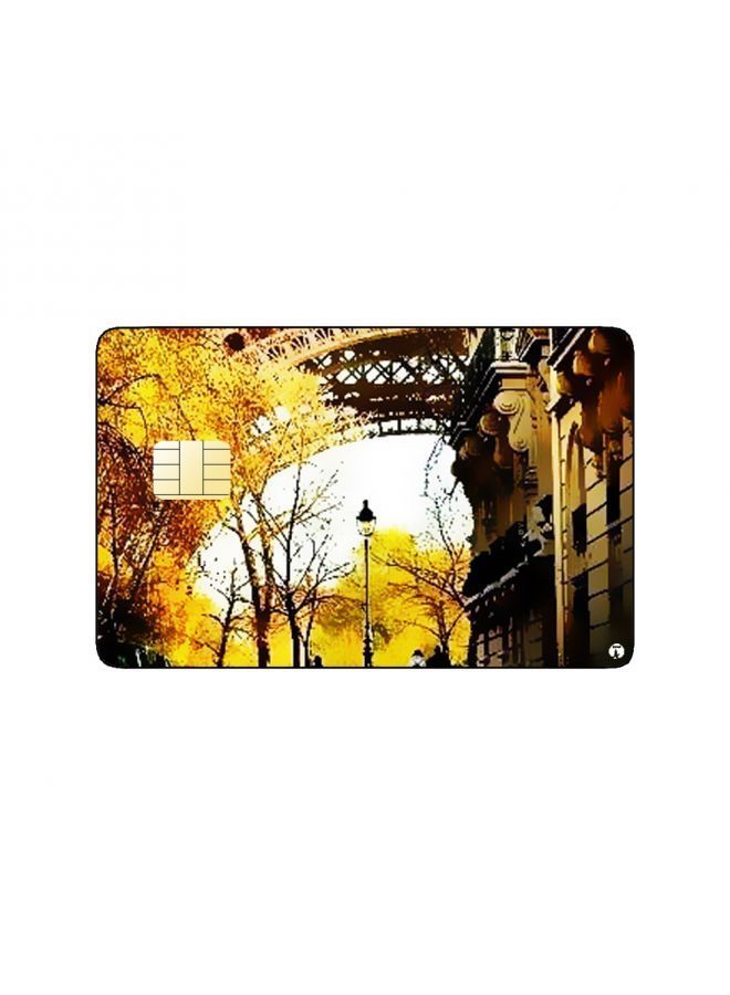 RKN PRINTED BANK CARD STICKER Aesthetic Eiffel Tower Picture - Image 1