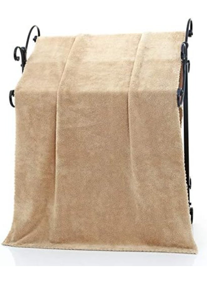 Coral Velvet Bath Towels Set of 3, Soft Bath Towel, Super Absorbent and Fast Drying, Bath Towel Multipurpose Use for Sports, Travel, Fitness, Yoga Simple Beach Towel Set, 3 Colors 70 x 140 cm - Image 3