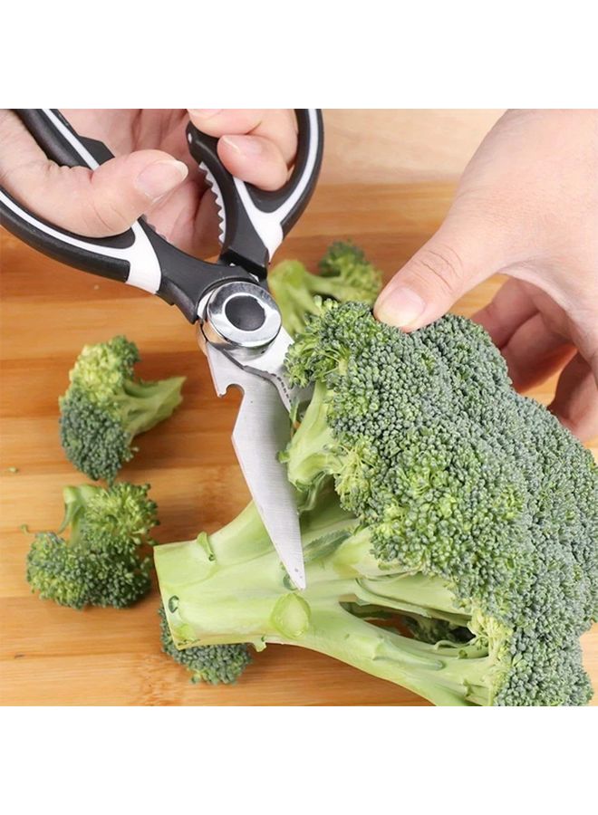 Heavy Duty Stainless Steel Kitchen Scissors Black Sharp Food Shears For Meat Poultry Herbs - Image 3