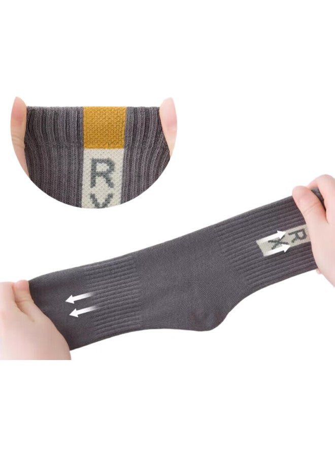 yimian 24 Autumn And Winter New Children'S Socks【Pure Cotton Antibacterial】Boys Big Kids Students Baby Cotton Socks Mid-Tube Socks - Image 3