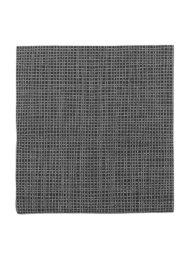 Restaurantware Paper Cocktail Napkins, 2 Ply Napkins, Disposable Beverage Napkins - Black with White Threads - 8" x 8" - Luxnap Micropoint - 4800ct Box  - Image 1