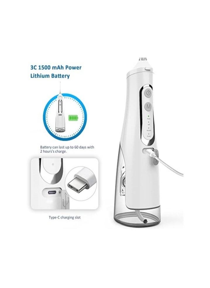 Portable Dental Water Flosser Oral Irrigator White 310ml - pzsku/Z2A708F911E5AEEEEDCC1Z/45/_/1666767239/1a750592-f597-40c1-bf97-dbf088b51852