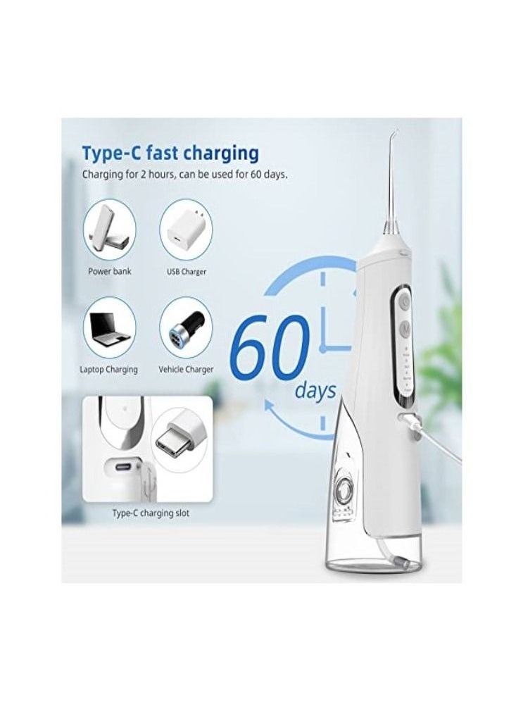 Portable Dental Water Flosser Oral Irrigator White 310ml - pzsku/Z2A708F911E5AEEEEDCC1Z/45/_/1666767239/29645a8f-5b89-446d-85de-52c08e14d4f3