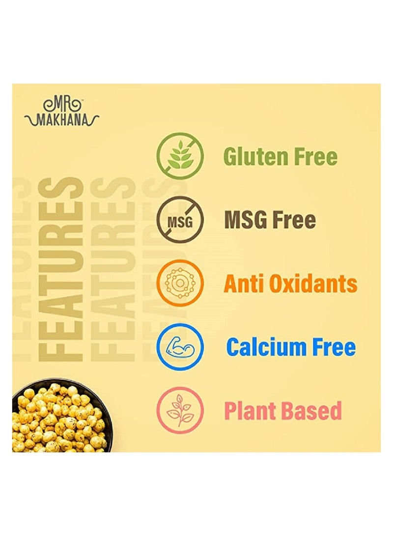 Mr Makhana Lime and Chilli Popped Lotus Seeds 75G  - Image 4
