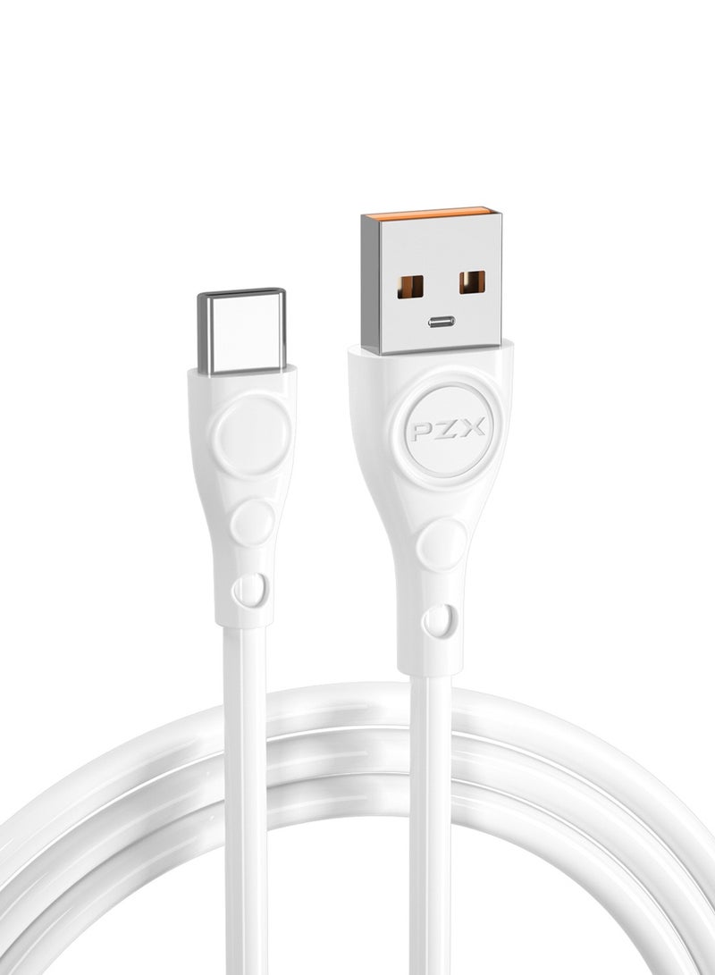 PZX Type-C Data Sync Charging Cable White - Image 2
