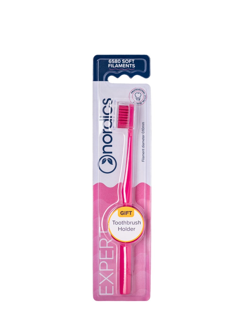 NORDICS EXPERT TOOTH BRUSH  SOFT PINK