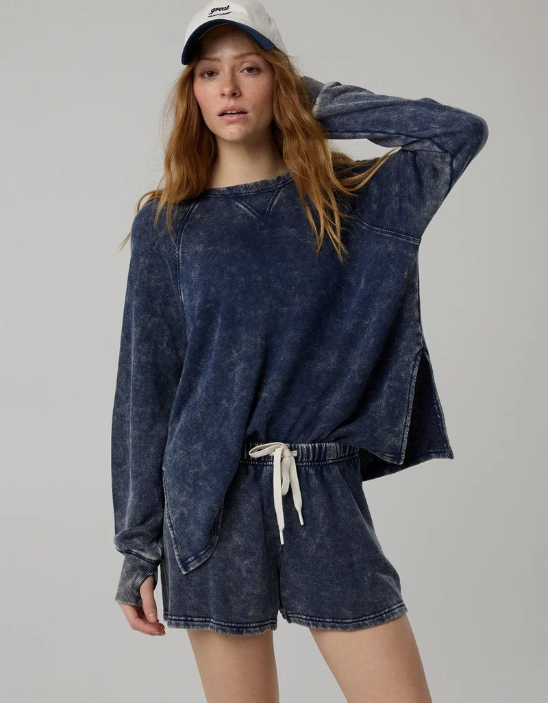 OFFLINE By Aerie Keep It 100 Terry Long Sleeve T-Shirt