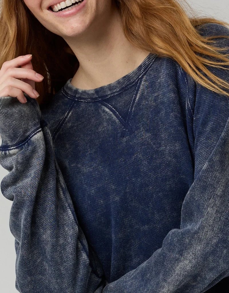 Aerie  OFFLINE By Aerie Keep It 100 Terry Long Sleeve T-Shirt for Women | Best Price UAE