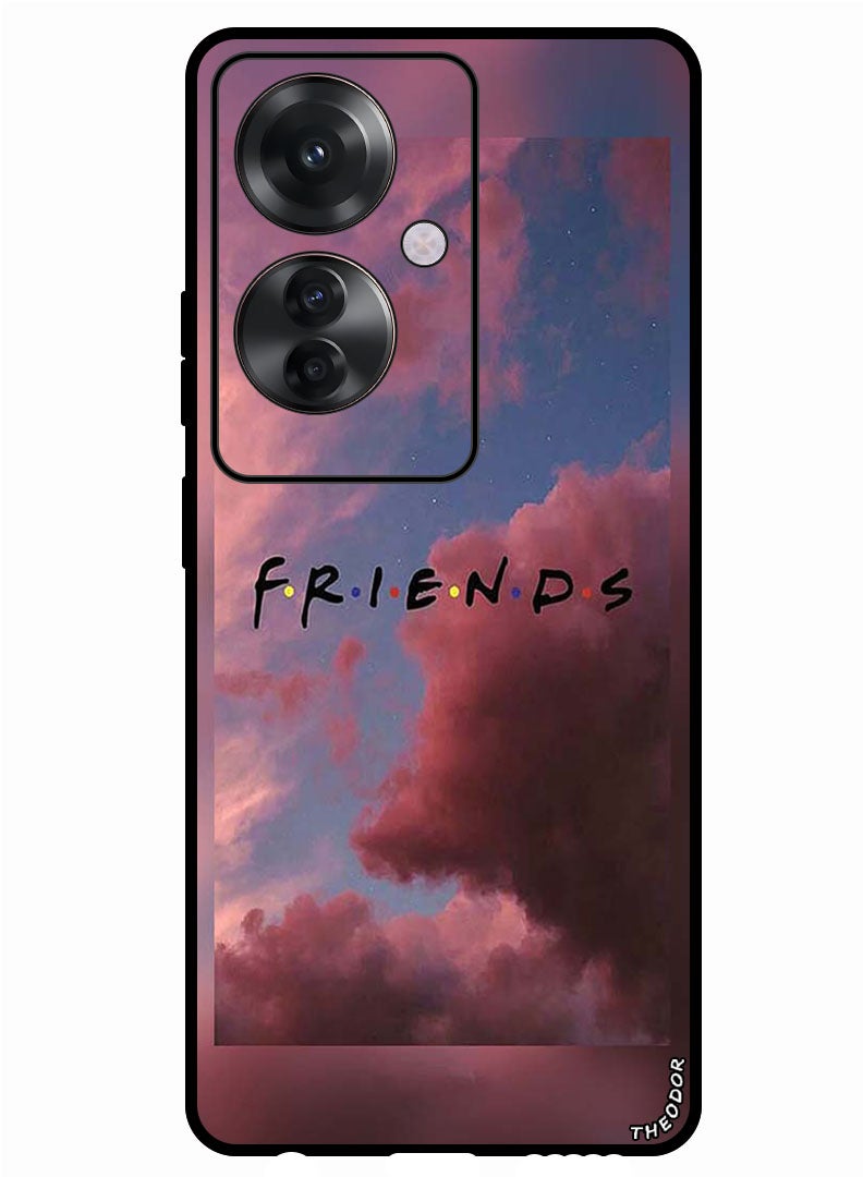 Theodor Protective Case Anti Scratch Shock Proof Bumper Cover For Oppo F25 Pro Friends - Image 1