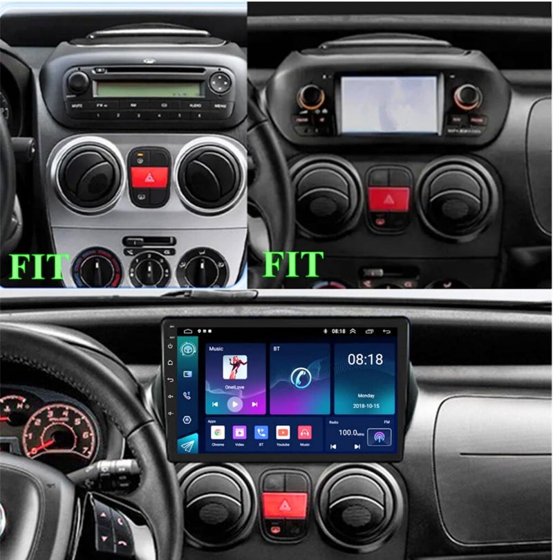 4k MRC Fiat fiorino android screen model 2007-2021 wireless carplay android auto reverse camera included ahd (4GB RAM 32 GB ROM) - Image 2
