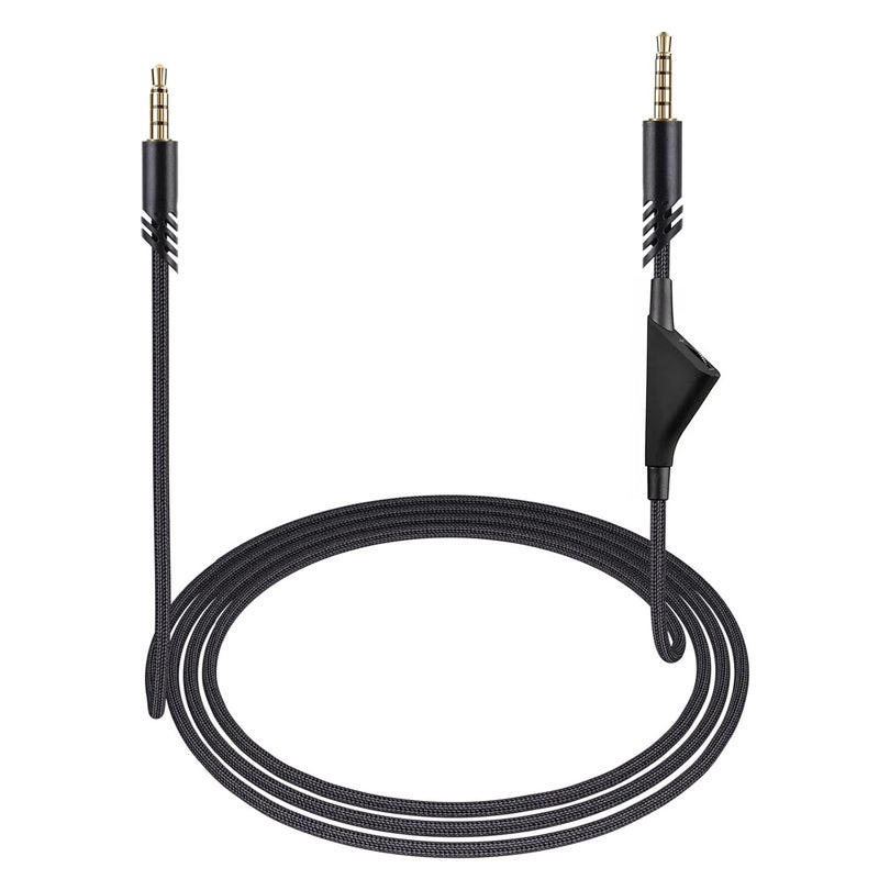 weishan A40 Cord Replacement for Astro A10 A40 TR Gaming Headsets, 3.5mm(1/8") Braided Detachable Audio Cable with Inline Volume Control, 6ft Long - Image 1