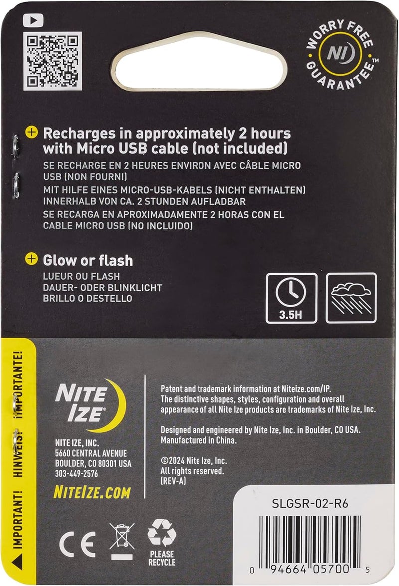 NiteIze ضوء كارابيني قابل لإعادة الشحن من نيت آيز سبوت ليت 35 ساعة من التشغيل يناسب السلاسل والأكياس والسحابات مثالي للعثور على العناصر في الخزائن المظلمة أو كضوء طوارئ للسيارة أبيض - Image 2