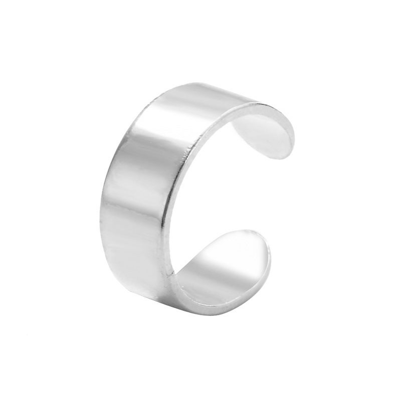 Trendy Hollow Cylindrical Ear Cuffs for Women White K 5990