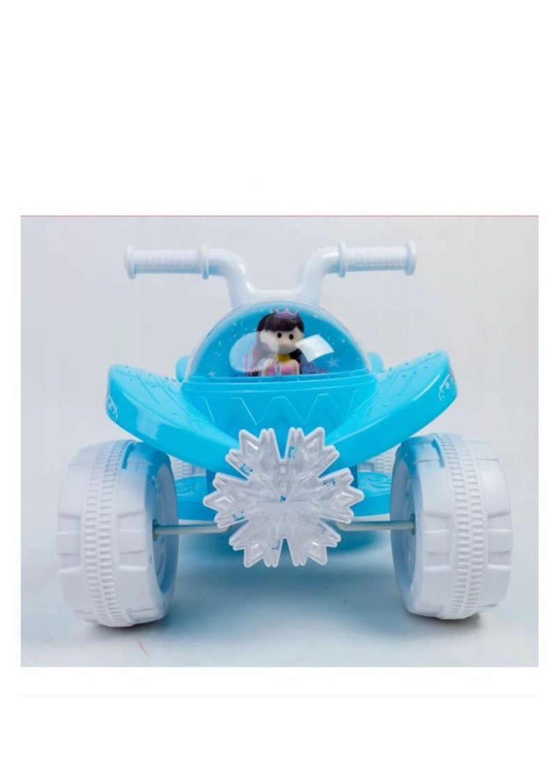Generic - Frozen Ride on Electric Quad Bike Rechargeable Quad Bike for Girls and Boys Ride on 4 Wheel Motorcycle for Kids Battery Powered Ride On by Ride on Toys for Boys and Girls Frozen Theme - Image 1