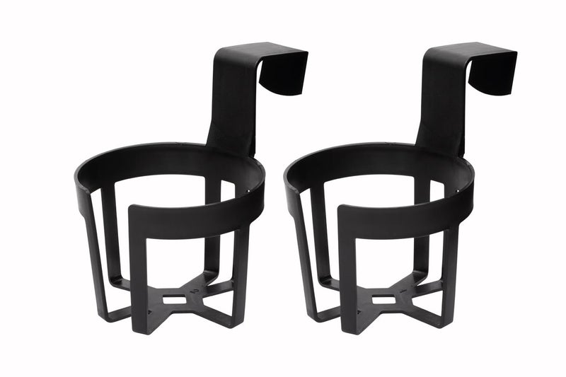 Custom Accessories Large Plastic Cup & Beverage Holder, Black, 44oz (3.5L), Pack of 2 - Image 2