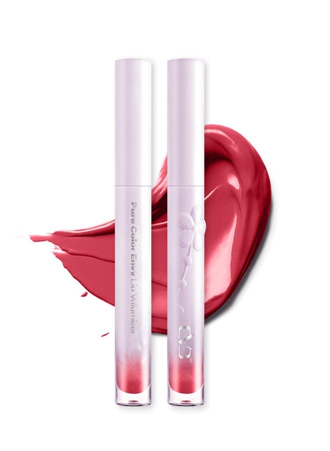CVB C102 Pure Color Envy Lip Volumizer | مرطب شفاه مكثف لشفاه أكثر امتلاءً ونعومة | خفيف الوزن، بلمسة نهائية لامعة - 5 غرام (أحمر نقي)