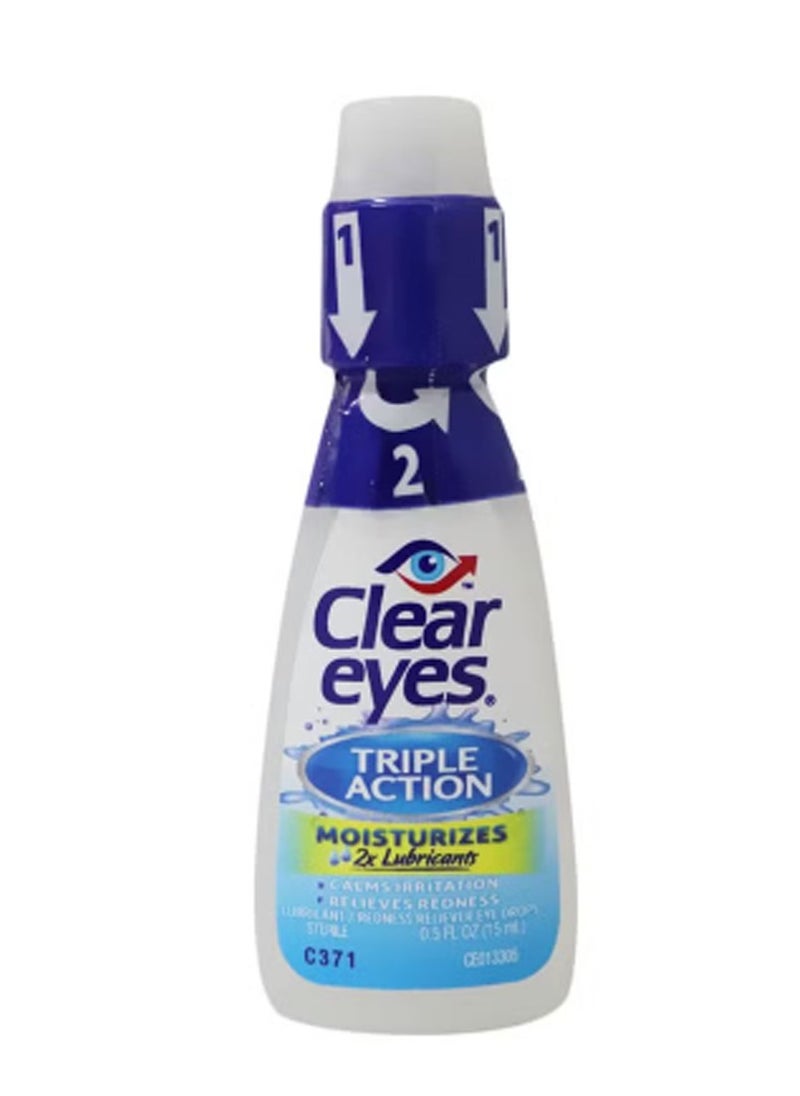 Clear Eyes Triple Action Eye Drop 15ml 