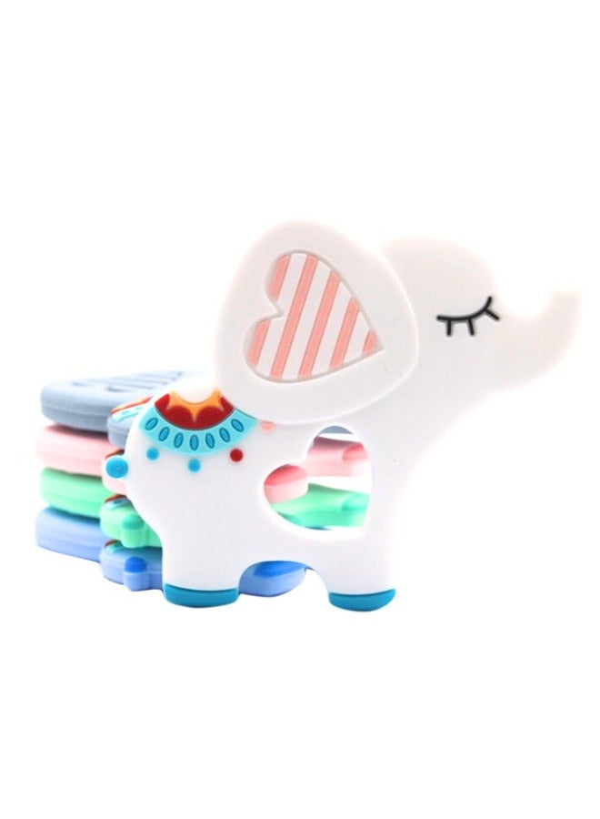 تويسو عضاضة الفيل المصنوعة من السيليكون من تويسو - لعبة مضغ خالية من مادة BPA للأطفال من عمر 3-12 شهرًا، تصميم مضاد للسقوط، مهدئة للثة وآمنة ومتينة للأولاد والبنات - Image 2