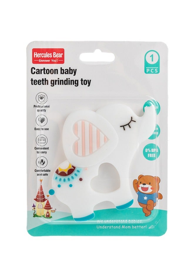 تويسو عضاضة الفيل المصنوعة من السيليكون من تويسو - لعبة مضغ خالية من مادة BPA للأطفال من عمر 3-12 شهرًا، تصميم مضاد للسقوط، مهدئة للثة وآمنة ومتينة للأولاد والبنات - Image 5