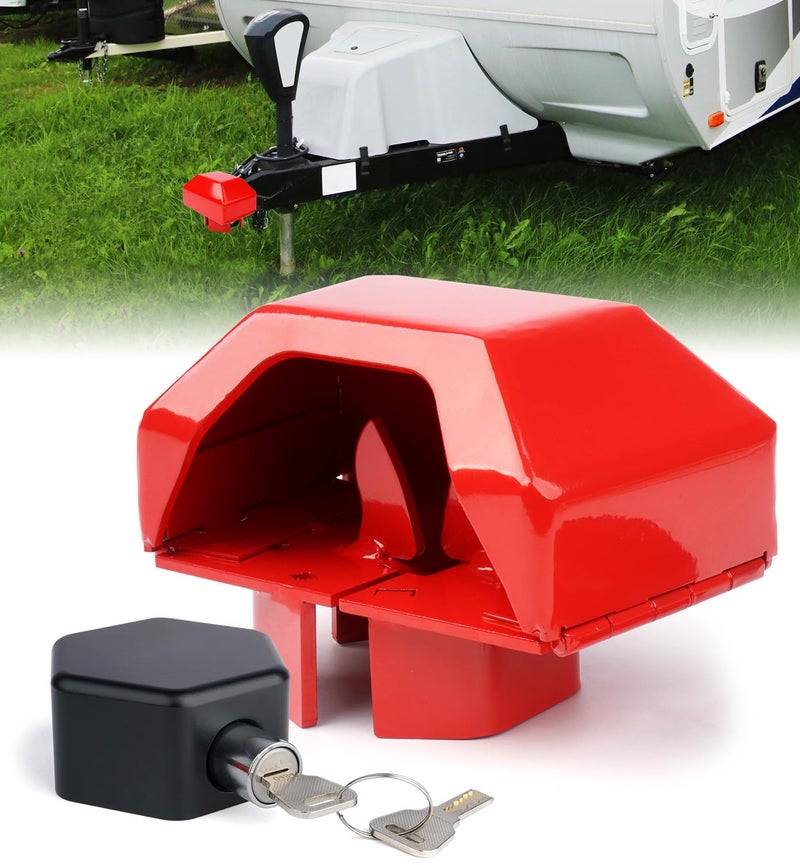 Aupar Heavy Duty Trailer Lock Fits 2 516 Inch Coupler Anti Rust Trailer Tongue Lock for RV Trailer Boat