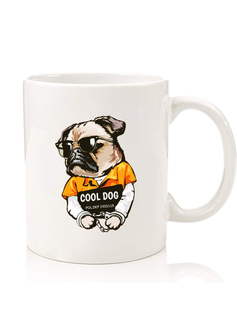 Theodor Premium Quality Two Sided Printed Coffee Mug Tea Cup For Home Office, Kids Men Women cool dog - Image 1