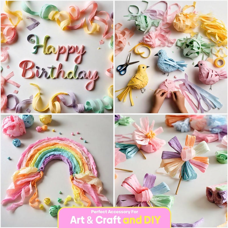 Captain Decor 12 Crepe Paper Streamers Rolls, 656ft Pack of Unique 12 Pastel Streamers for Party Decorations, Pastel Backdrop, Birthday Streamers, Party Streamers(1.8 inch x 82 ft/Roll) - Image 5