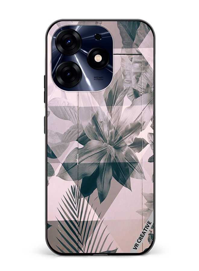 VR CREATIVE Protective Case Cover For Tecno Spark 10 Pro Symmetric Flore Design Multicolour - Image 1