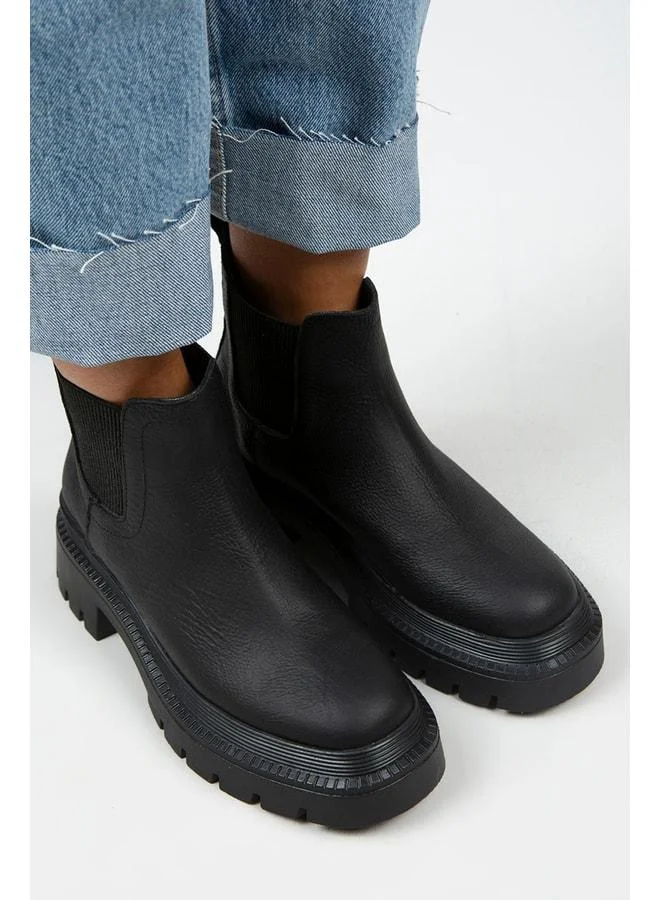 Manijero  Misty Women's Genuine Leather Double-Sided Elastic Black Boots. for Women | Best Price UAE