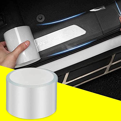 Automaze Car Door Universal Edge Guard Clear Door Sill & Trim Protector, Vinyl Protection Film/Tape, Fit for Most Cars (Transparent, 7cm X 16Ft) - Image 2