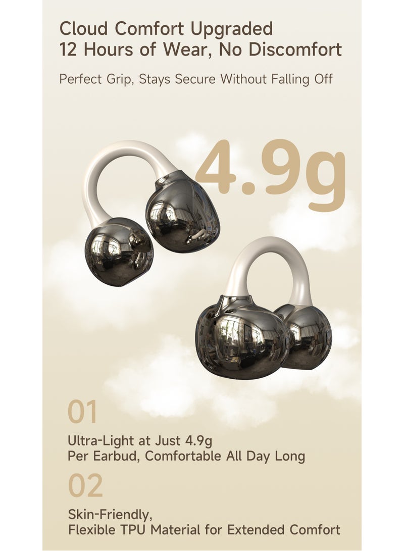 دوداو سماعات DUDAO U20 أوبن إير رينغ – سماعات أذن مفتوحة بتصميم كليب أون بتقنية بلوتوث 5.4 OWS، زمن استجابة منخفض جداً، سلك من سبائك التيتانيوم، عزل للضوضاء، بطارية تدوم 30 ساعة، خفيفة الوزن 4.9 جم - Image 5