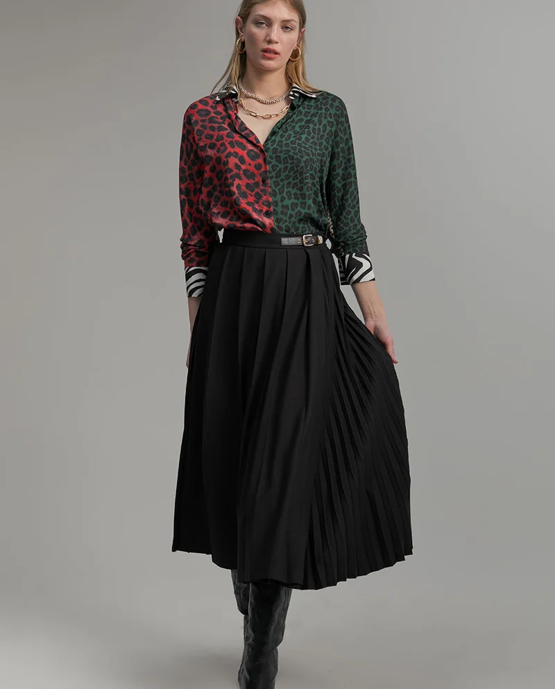 Lola Casademunt Pleated midi skirt