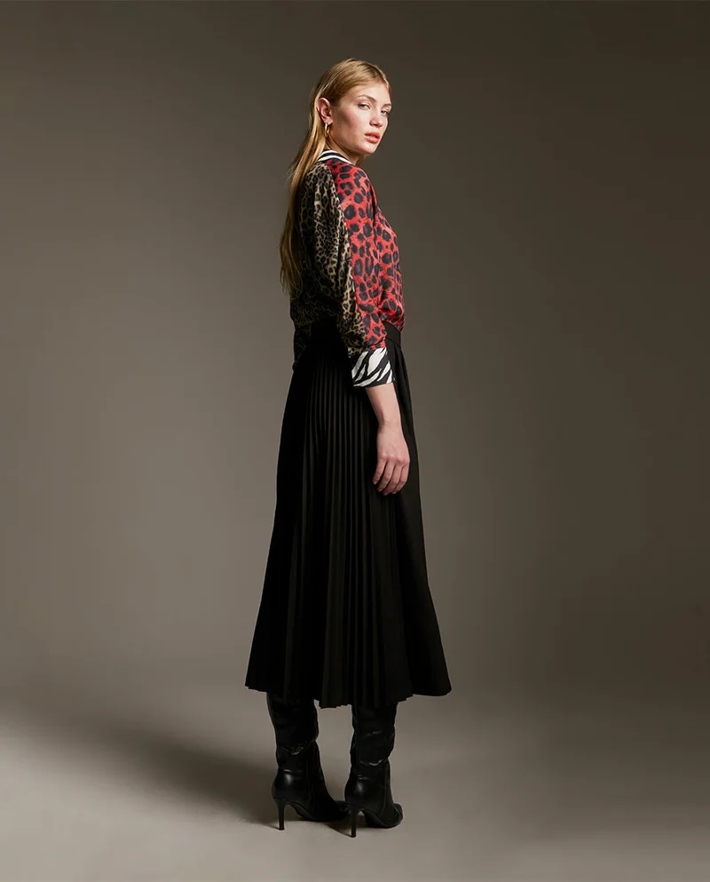 Lola Casademunt Pleated midi skirt