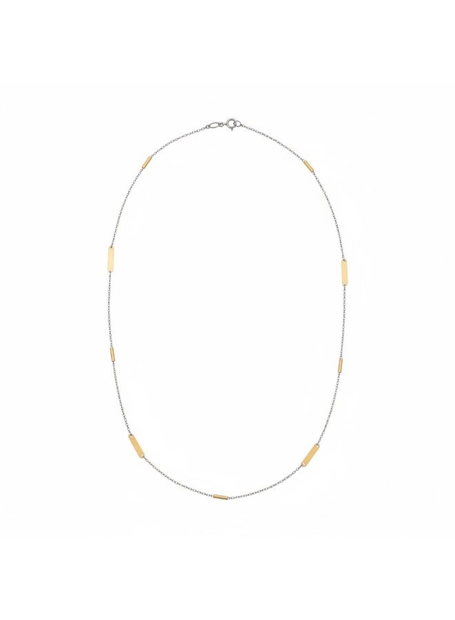 روبي آرت الذهب قلادة روبي آرت من الذهب الخالص عيار 18 قيراطاً للبنات - 2.36 جرام - Image 1