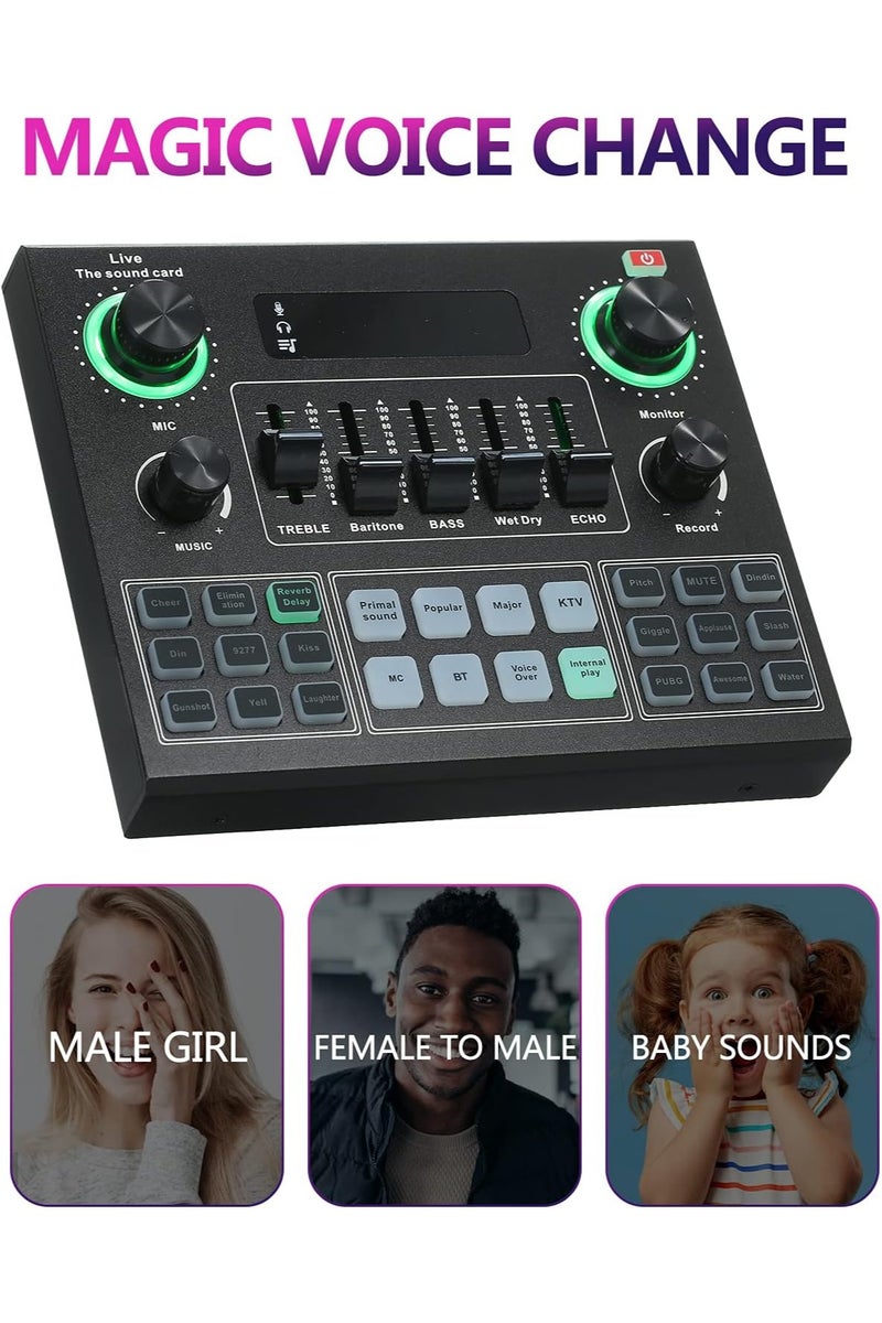 V9 Live Sound Card Audio Mixer I6970-A Black - Image 4