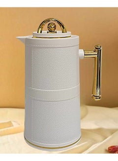 Thermos for tea and coffee from Petros white/gold 1 liter