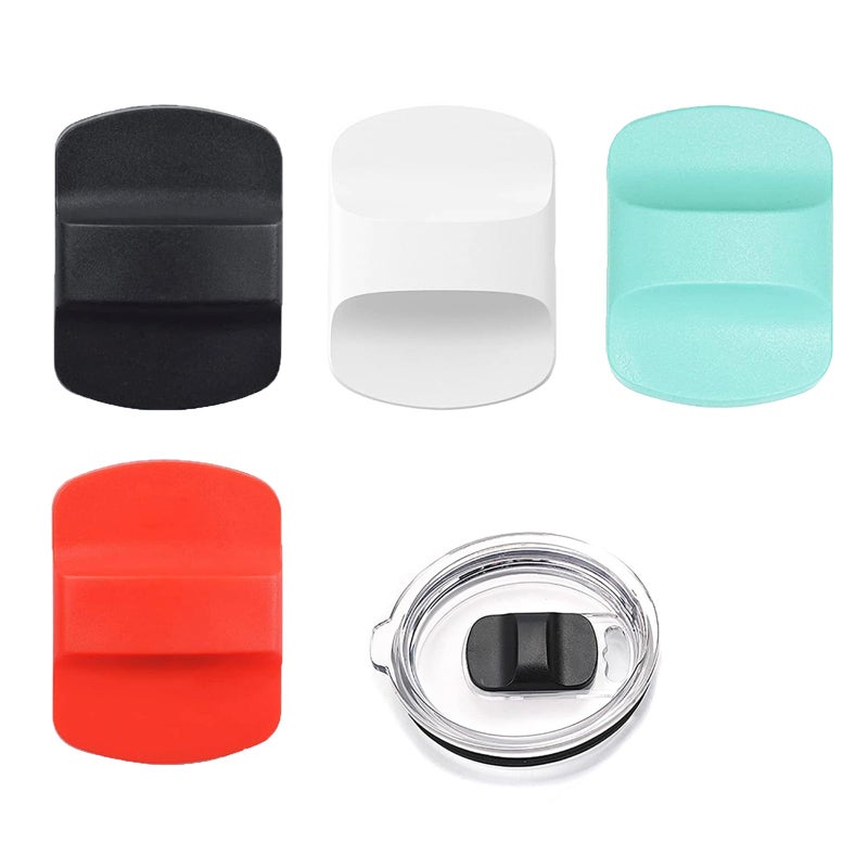 Intatikoo Replacement Magnetic Lid Slider,Compatible with YETI Lid 10oz, 14oz, 16oz, 20oz, 26oz, 30oz,Magnetic Spill Proof Tumbler Cover(4 Packs) - Image 1