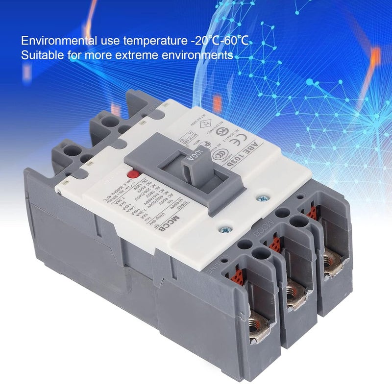 MCCB Circuit Breaker 100A Overload Protection Flame Retardant Shell Solar Battery Protector - Image 4