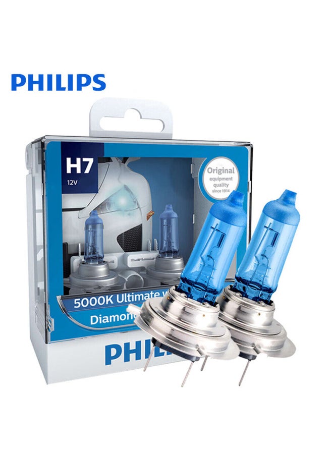 Philips Philips Blue Diamond Light H7 Upgraded Car Bulb Halogen Lamp, 2-pack, Color Temperature 5000k  - Image 2