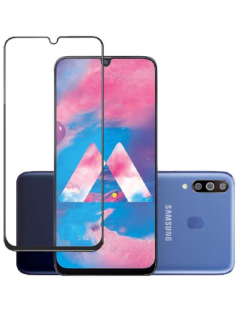 Tempered Glass Screen Protector 5D Designed For Samsung Galaxy M30 Full Glue Edge to Edge Full Screen Coverage And Bubble Free