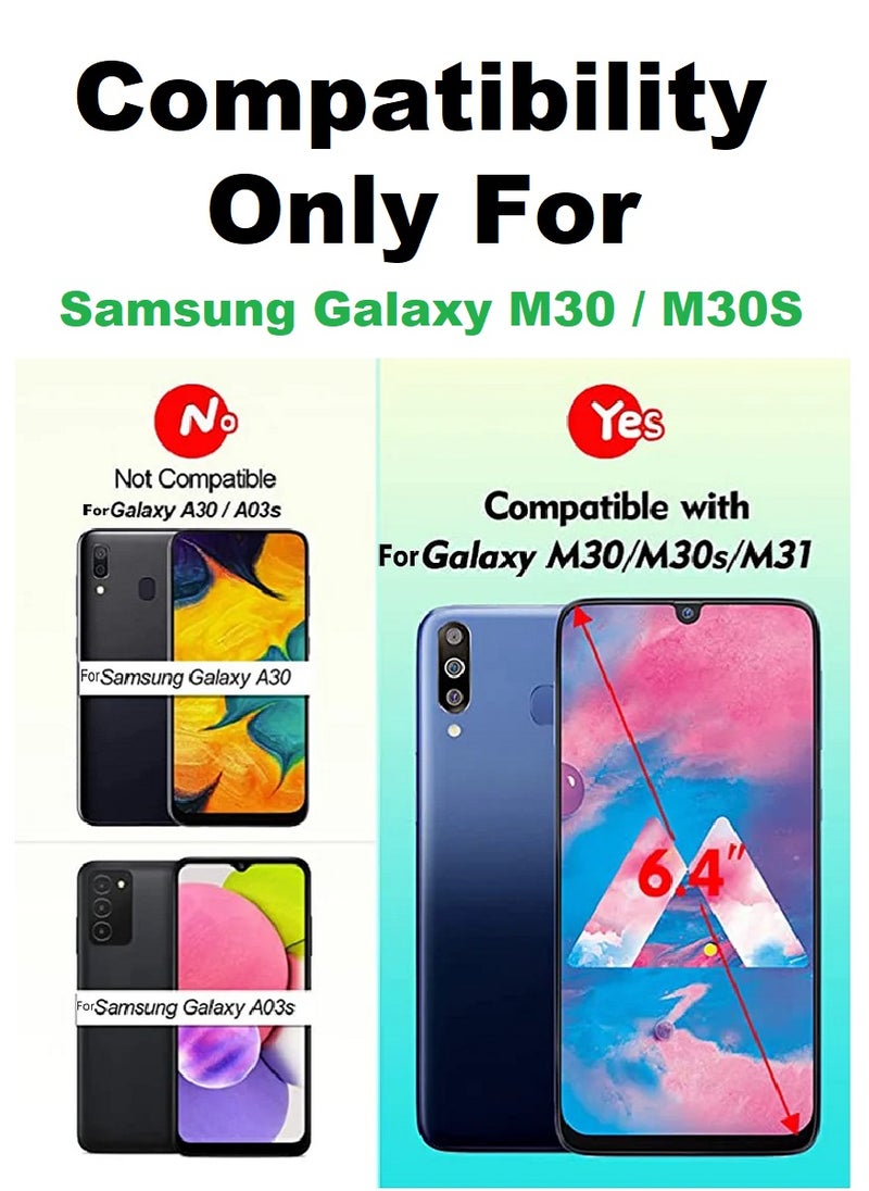 Tempered Glass Screen Protector 5D Designed For Samsung Galaxy M30 Full Glue Edge to Edge Full Screen Coverage And Bubble Free