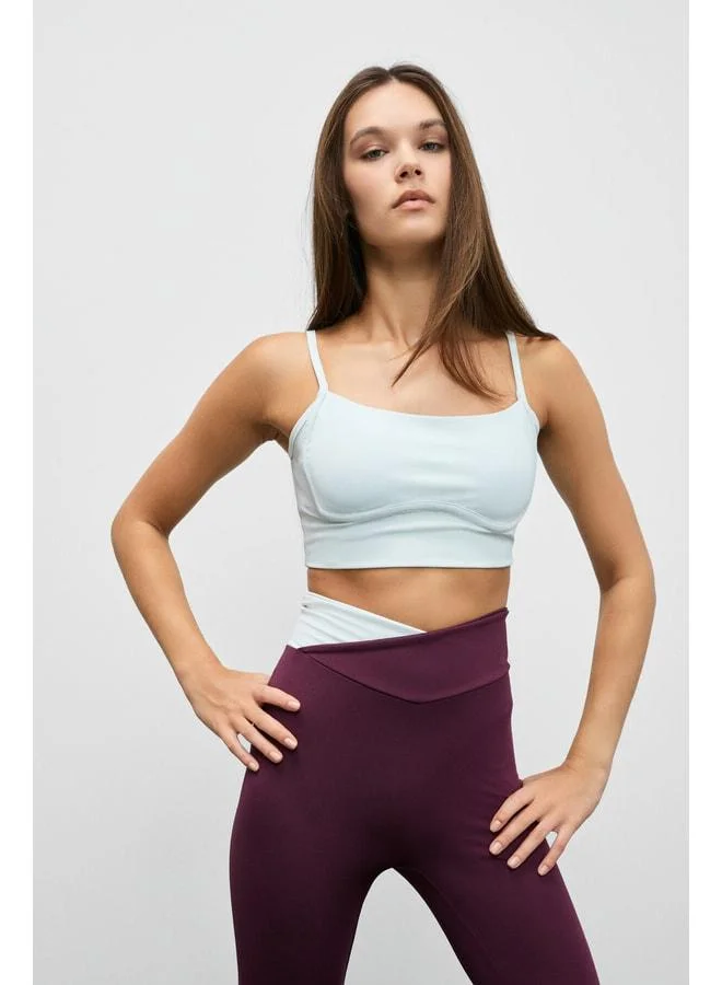 URBAN BEAT SHAVONTE Women's Stretchy and Soft-Textured Underbust Boned Padded Gray Sports Bustier.