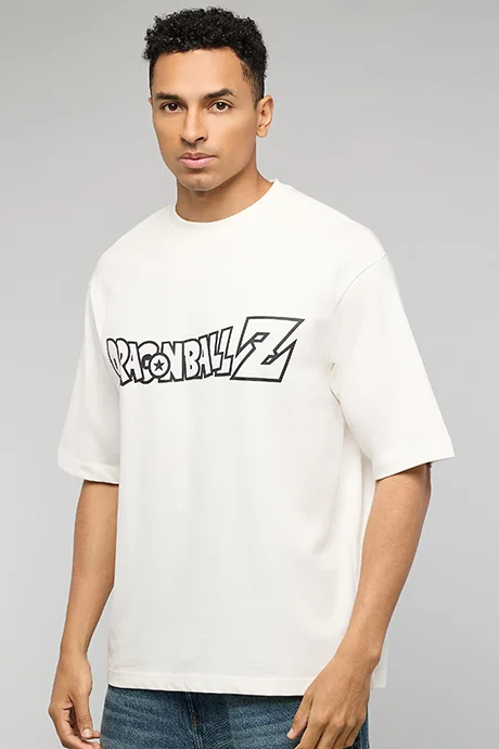 أر أند بي Dragon Ball Z Printed T-Shirt with Crew Neck and Short Sleeves