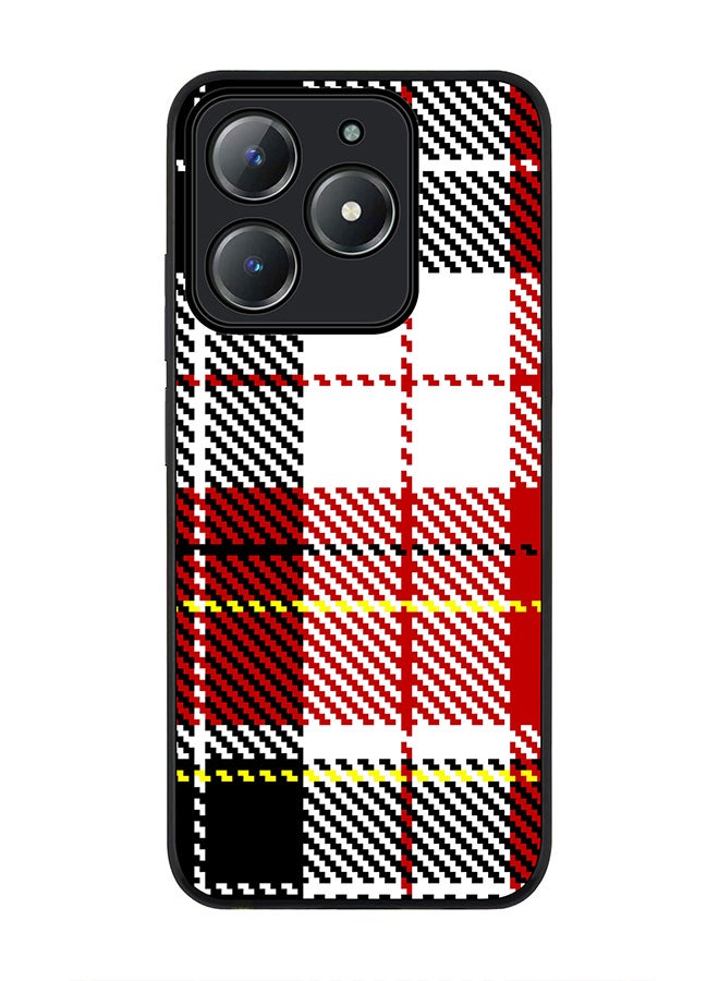 Stylizedd For Realme C63 / Realme C61 4G Case,Slim fit Camera Protection, Shockproof Thin Phone cover  - English Flannel - Image 1