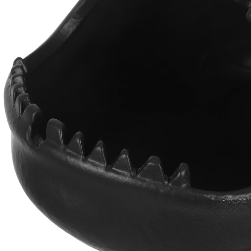 Windproof Ceramic Ashtray Big Mouth Fish Design Portable Desktop Ornament - Image 4